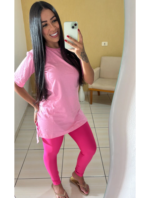 Vest Leg & Legging semi poliamida - Rosa e pink - comprar online