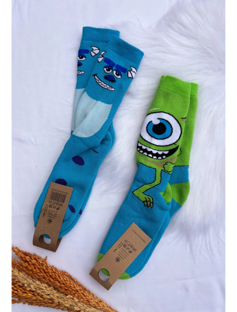 Meia Divertida cano alto - Monstros S.A - comprar online