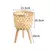Vaso de flores de bambu feito à mão com suporte de flores - LiceriaShop