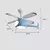 Ventilador de teto moderno de avião voador com luz LED teto de avião de controle remoto - LiceriaShop