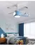 Ventilador de teto moderno de avião voador com luz LED teto de avião de controle remoto