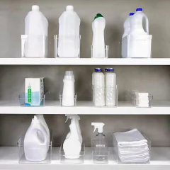 Organizador De Geladeira E Armários Clear 30 x 20 x 13cm Natural - Manufakt