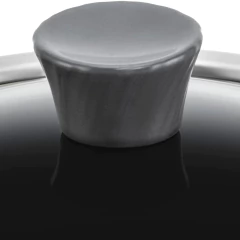 pegador de cerâmica grafite na tampa de vidro temperado