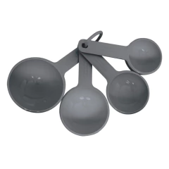 Conjunto de 4 xícaras medidoras cinzas da KitchenAid para confeitaria