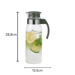 Jarra Slim De Vidro C/ Alça E Tampa 1400ml Hario na internet