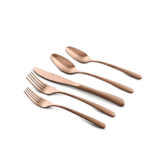 Faqueiro 30 Peças Madrid Matte Cobre Copa E Cia