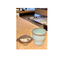 Pote Redondo Hermético Retrátil De Silicone 800ml Water Blue Oxford - Manufakt