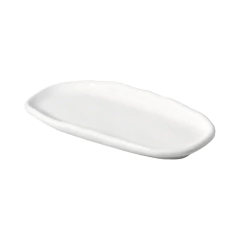 Travessa Oval Rasa Mini Orgânico New White 16,5x8cm Porto Brasil