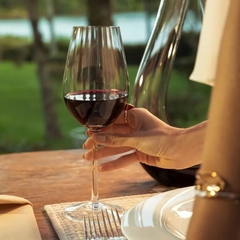 Jogo C/ 06 Taças Em Cristal Ondulado Brunello Di Montalcino 540ml Strauss na internet