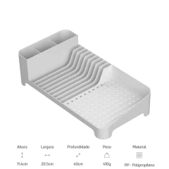 Escorredor De Louças Trium Compact Branco OU na internet