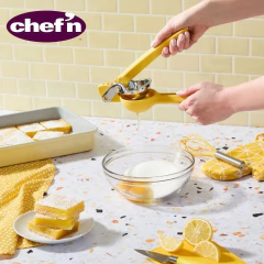 Espremedor Manual Limão Laranja Citricos Inox 25cm Chefn - comprar online