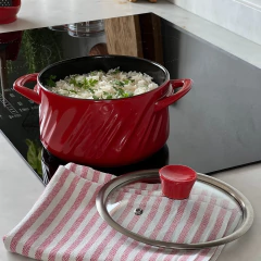 Panela De Cerâmica P/ Indução Ceraflame Twist 28cm 9500ml Pomodoro - comprar online