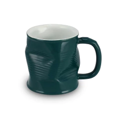 Caneca De Cerâmica Lata Amassada 320ml Ceraflame Gourmet Alecrim
