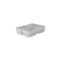 Conjunto Organizadores De Gaveta Logic Mini/P Branco