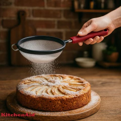 Peneira em Aço Coar Polvilhar Cozinha Vermelha KitchenAid - comprar online