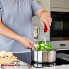 Escumadeira em Aço Inox Fritura Cozinha Vermelha KitchenAid - comprar online