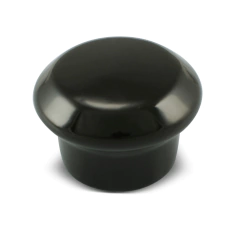pegador de cerâmica preto com as bordas achatadas