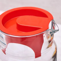 tampa de plástico vermelha rotacionável para abrir e fechar bico