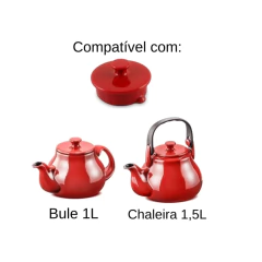 2ª LINHA - Tampa P/ Chaleira Ou Bule Terrine Preta Ceraflame na internet