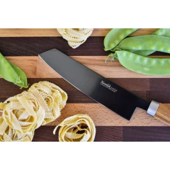 Faca De Chef Nesmuk Janus 18cm Com Cabo De Madeira De Oliveira na internet