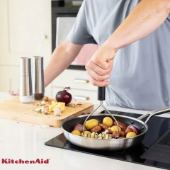 Imagem do Amassador Batata Inox Cozinha Profissional Preto Onix KitchenAid