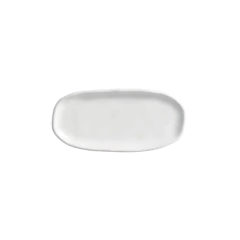 Travessa Oval Rasa Mini Orgânico New White 16,5x8cm Porto Brasil na internet