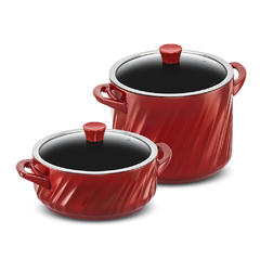 Conjunto 2 Peças De Cerâmica Ceraflame Twist P/ Massas Pomodoro