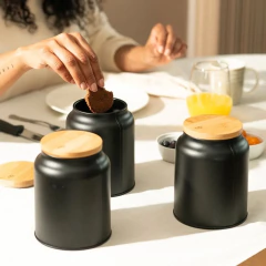Pote Sugar 1,5L Sense Preto OU - Manufakt