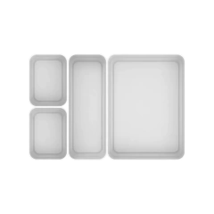 Conjunto Organizadores De Gaveta Logic Mini/M/G Branco Ou - comprar online