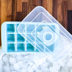 Forma De Silicone Para Gelo Com Tampa E Abertura 15 Gelos Oxford - comprar online