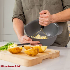 Amassador Batata Inox Cozinha Profissional Preto Onix KitchenAid - comprar online