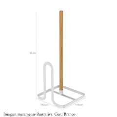 Suporte para Papel Toalha Metalla Preto 34 cm Yoi - comprar online