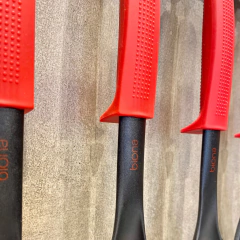 Imagem do Pegador De Macarrão De Nylon Preta/Vermelha 23cm Biona Oxford