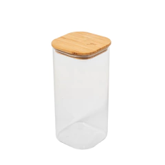 Pote De Vidro Hermético Vika C/ Tampa Quadrado 1635ml YOI