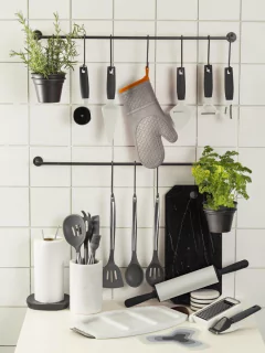 Colher De Silicone Vazada 33,5cm Cool Grey/Cabo Inox Oxford na internet