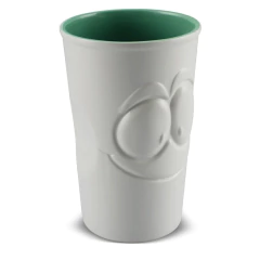 Copo De Cerâmica 500ml Zé Rostress Ceraflame Gourmet Branco Fosco/Pistache - comprar online