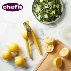 Imagem do Espremedor Manual Limão Laranja Citricos Inox 25cm Chefn