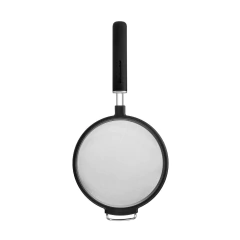 Peneira Aço Inox Coar Polvilhar Cozinha Preto Onix KitchenAid
