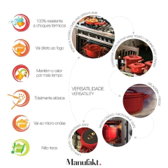 Mini Panela De Cerâmica Martelada+ 11cm 300ml Pomodoro - Manufakt
