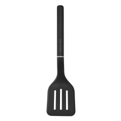Espátula Perfurada 35cm Cozinha Nylon Preto Onix KitchenAid