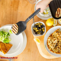 Espátula Turner Sólida Nylon Cozinha Preto Onix KitchenAid - comprar online