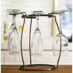 Suporte P/ Decanter E Taças De Vinho Secagem Luxo Decorativo - comprar online