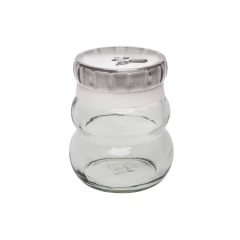 Pote De Vidro Redondo Para Temperos 150Ml Branco Daily Oxford