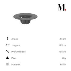 Filtro Para Ralo De Pia Trium Chumbo OU na internet