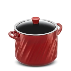 Panela Alta De Cerâmica Ceraflame Twist 24cm 7500ml Pomodoro