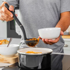 Concha Nylon Sopa Caldo Cozinha Pratica Preto Onix KitchenAid - comprar online