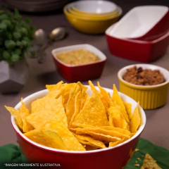 Tigela Quadrada De Cerâmica 14cm 400ml Ceraflame Gourmet Vermelho na internet