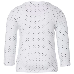Camiseta Manga Longa Kim Branco 50 cm Noppies na internet