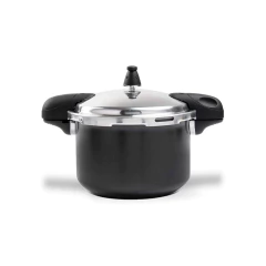 panela, alça e válvula pino pra vedação de panela de pressão preto e tampa aço inox