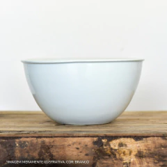 bowl de cerâmica redondo branco 